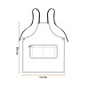 Aussie Chef Platinum Bella Apron Bib Ash