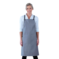 Aussie Chef Platinum Bella Apron Bib Ash