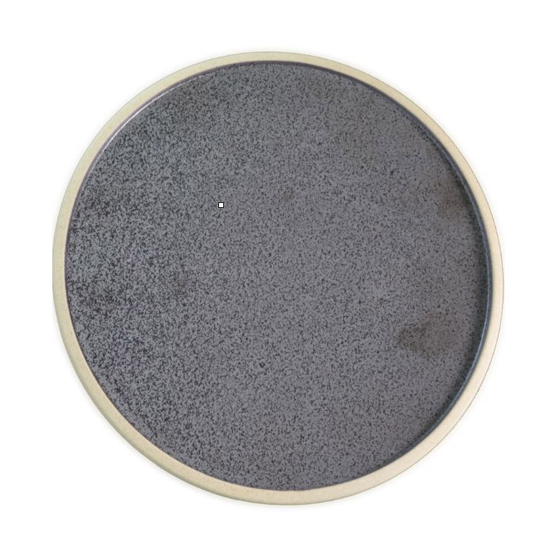 Tablekraft Soho Speckle Black Round Plate