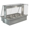Cossiga Drop In / Servery LSBM3-FS Bain Marie-Full Square Glass