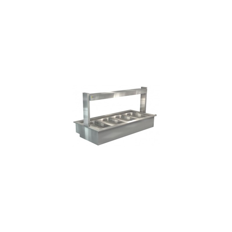 Cossiga Drop In / Servery LSBM4 Bain Marie With Gantry Only No Glass