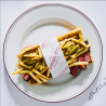 Steelite Cabernet White Plate With Red And Green Line