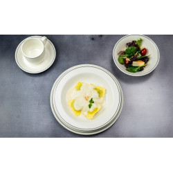 Steelite Slimline Blackline Soup Plate With Black Line