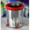 Cedar  Glasswasher Aluminium Red Rim with Suction Caps