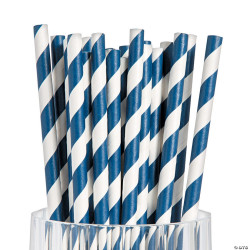 Bygreen  Paper Straw Blue/...