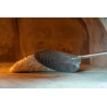 GI Metal Evoluzione Round Small Perforated Pizza Peel 20cm 150cm Handle