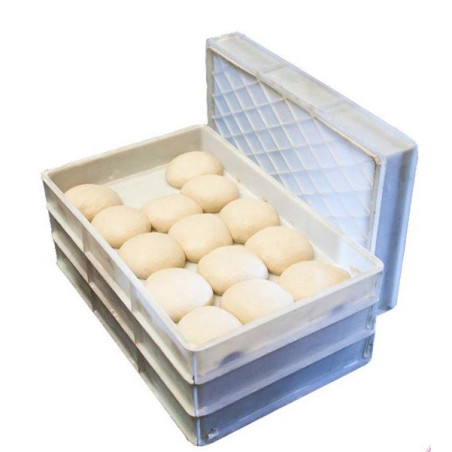 Pavoni  White Plastic Pizza Dough Tray Box